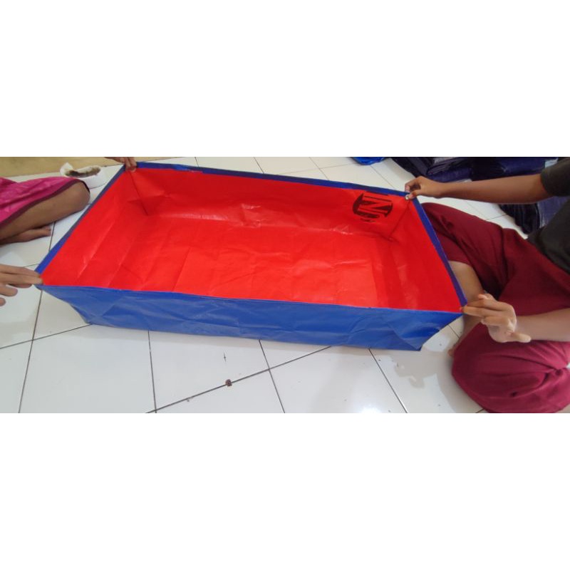 terpal kolam ikan a3 100x50x25cm murah