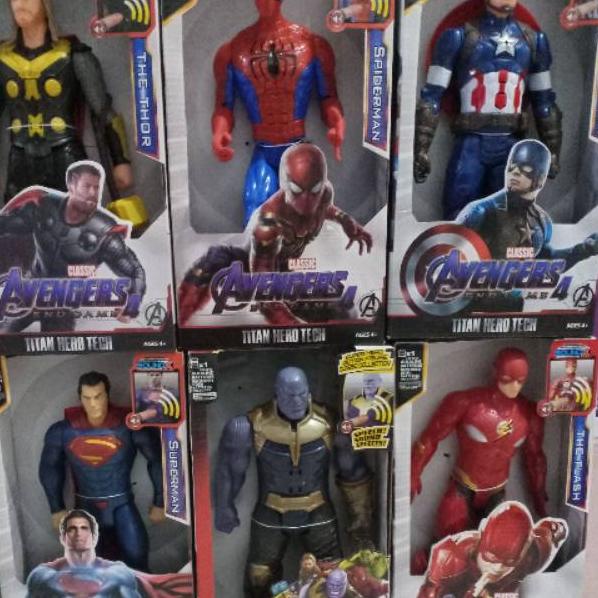 Mainan musik dan jumbo avengers super heroes spiderman thor hulk thanos ironman superman batman 31c