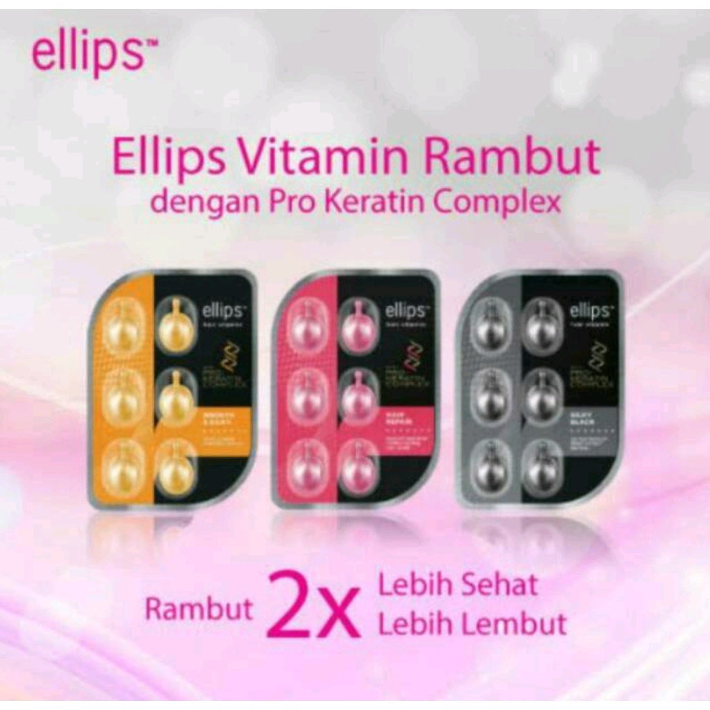 ELLIPS HAIR VITAMIN SACHET ISI 6 // VITAMIN RAMBUT ELLIPS