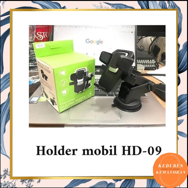 ORIGINAL HOLDER HP MOBIL HD-09 360 DEGREE ROTATION CAR HOLDER MOBIL [KK]