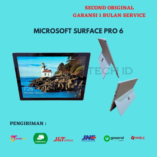 LAPTOP 2 IN 1 MICROSOFT SURFACE 6 CI7 8650 1.90GHz RAM 16GB SSD 512GB - SECOND BERGARANSI