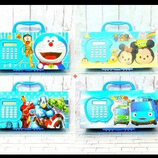 TEMPAT KOTAK PENSIL KODE KUNCI KARAKTER ADA KALKULATOR-2