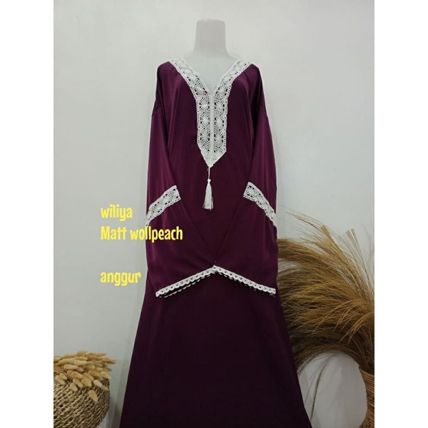 ABAYA SHOLAT WILIYA SIZE S/ABAYA WOLFIS