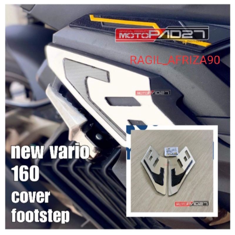 GARNISH GARNIS COVER FOOTSTEP HONDA NEW VARIO 160 AKRILIK PREMIUM