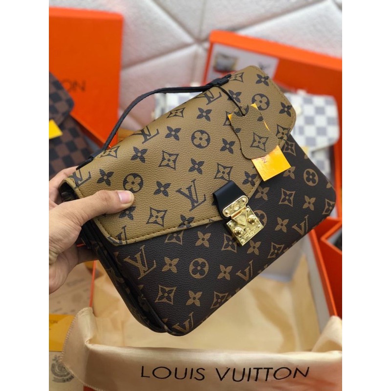 Tas slempang LV METIS super FREE BOX+bill+SERTY Uk 25x18cm kode 6755