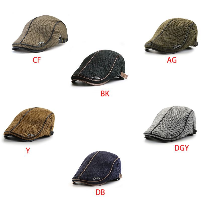 J Topi Beret Duckbill Pria Bahan Rajut Hangat Untuk Musim Dingin Shopee Indonesia