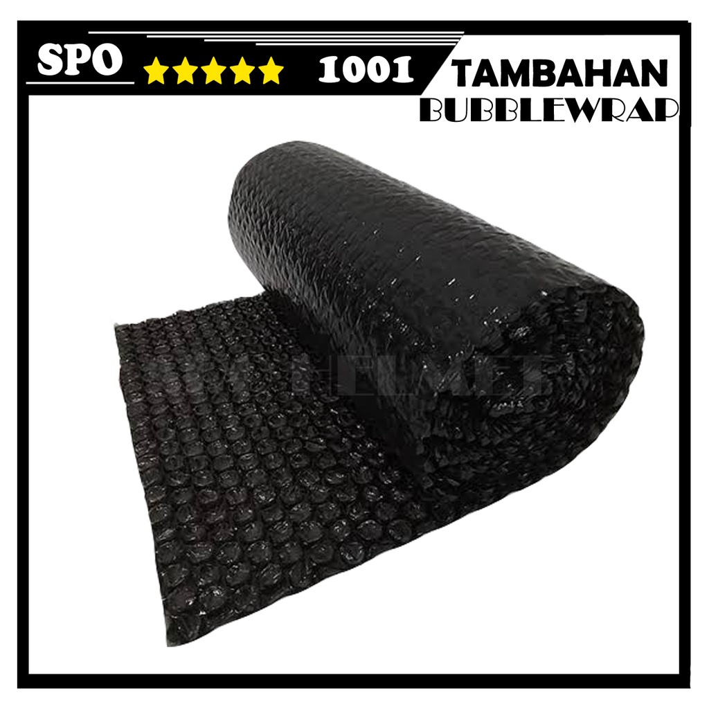 

Tambahan BUBBLE WRAB Untuk keamanan HELM