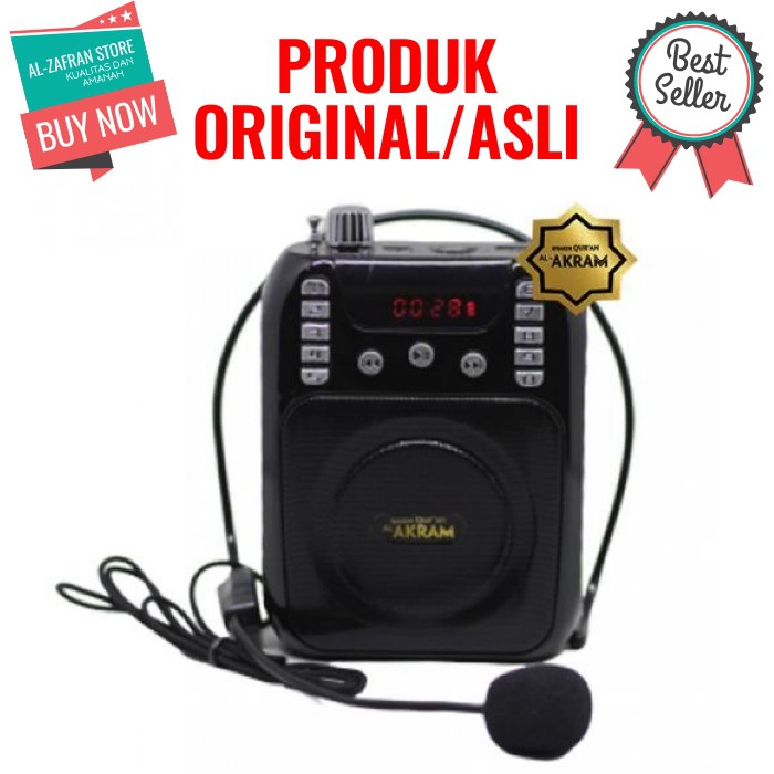 SPEAKER MUROTTAL AL QURAN ALQURAN PROTABLE BLUETOOTH SPIKER AKTIF AL AKRAM ULTIMATE ORIGINAL