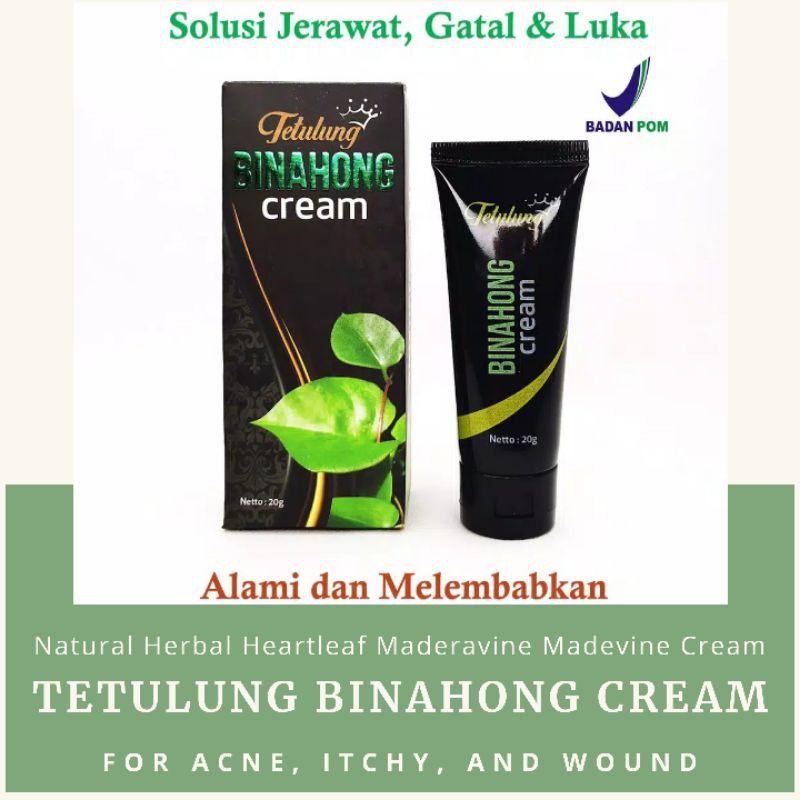 Tetulung Binahong Cream 20 gram Spesialis Salep Jerawat, Luka dan Gatal Kulit