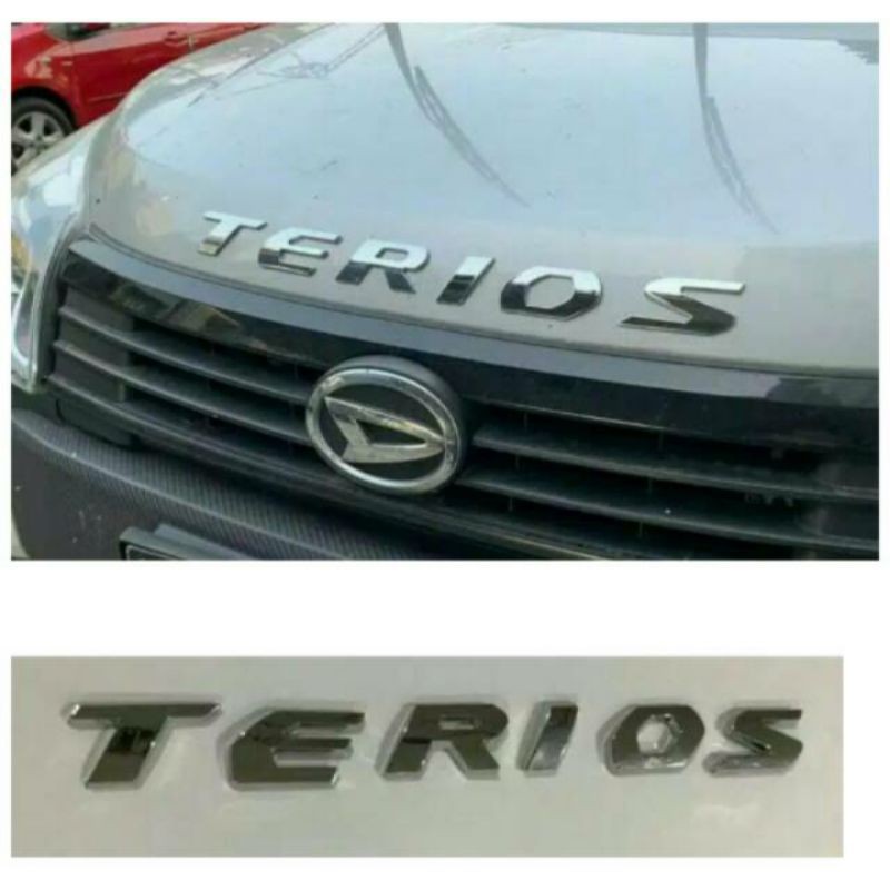 emblem kap mesin atap Tulisan mobil  Terios che