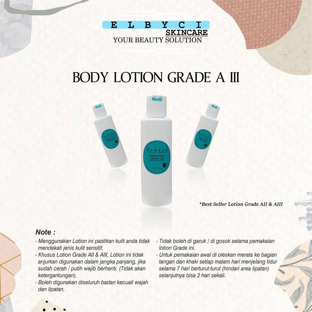 ELBYCI BODY LOTION GRADE A III 120ml