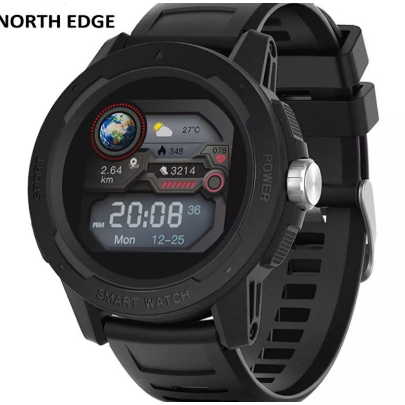 NORTH EDGE MARS2 JAM TANGAN PRIA WATERPROOF IP68 HEART RATE BLOOD OXIGEN ORIGINAL