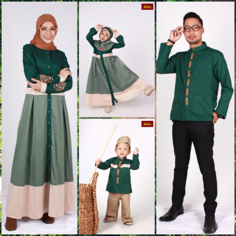 Dannis Sarimbit 2021 D' Esmeralda (Abaya Mom, Ja Kids, Koko Shirt, TA Kids) NEW