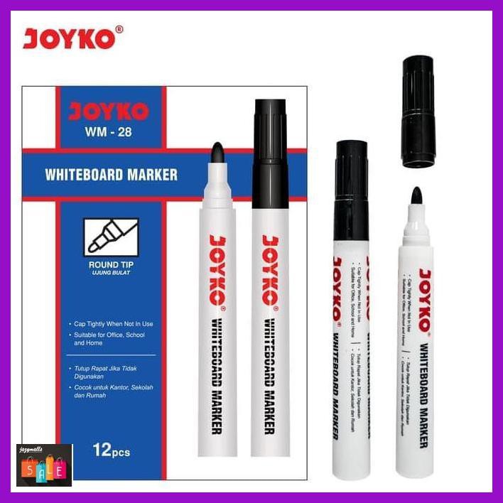 

Silutala- Whiteboard Marker / Spidol Papan Putih Joyko Wm-28 Hitam -Ori.
