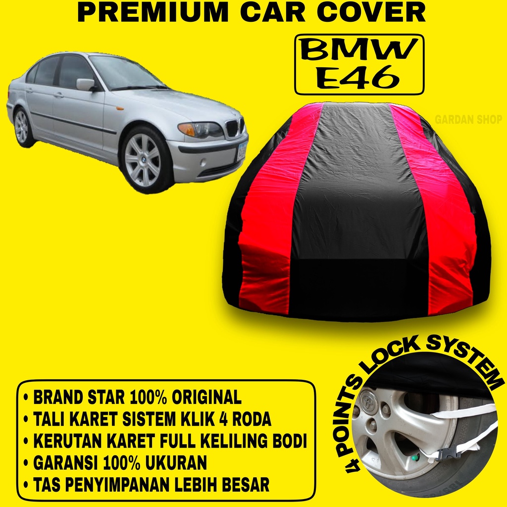 Body Cover BMW E46 Sarung MERAH Penutup Pelindung Bodi Mobil Bmw E46 Waterproof PREMIUM