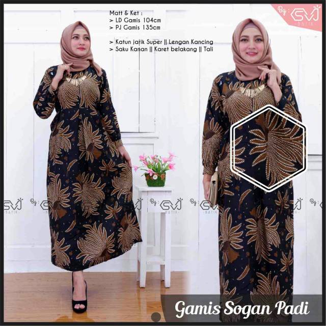 Gamis Batik Sogan