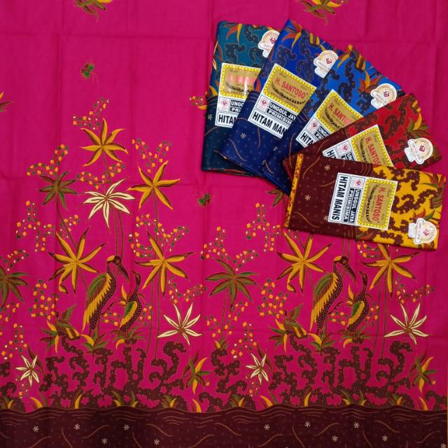 Kain batik.unggul jaya h santoso hitam manis 403