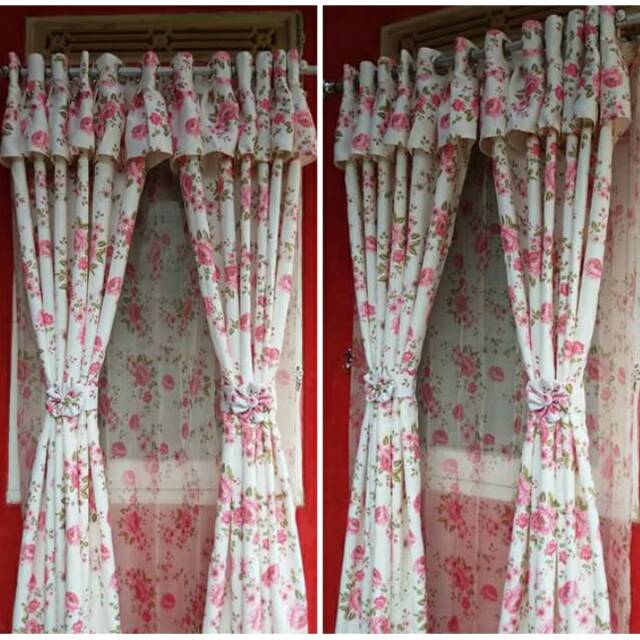 Gorden blackout shabby poni rempel #gorden jendela#goden pintu#