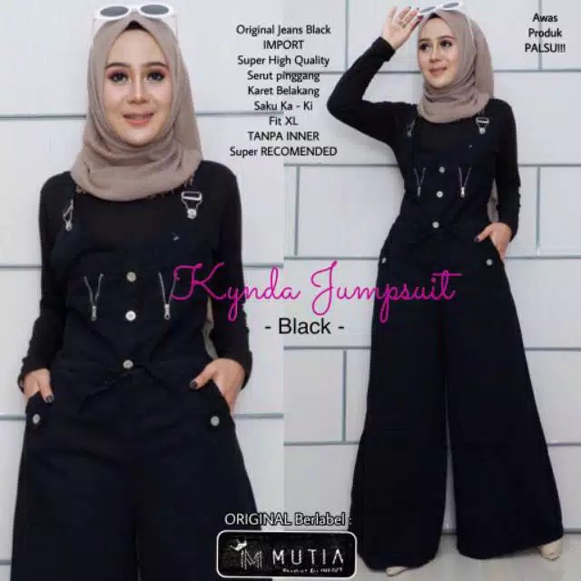 3 VARIAN WARNA !! KYNDA JUMSUIT FIT TO XXL SUSPENDER BISA DIATUR