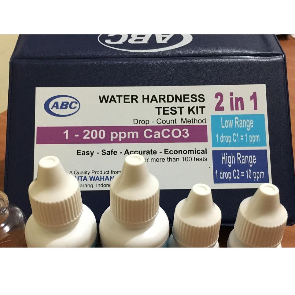 Wpl Water Hardness Test Kit Abc Tes Kandungan Kapur Dan Kesadahan Air Shopee Indonesia