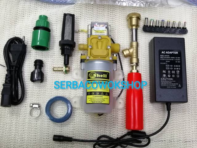 Paket pompa DC shell high pressure pompa air mobil motor berkualitas