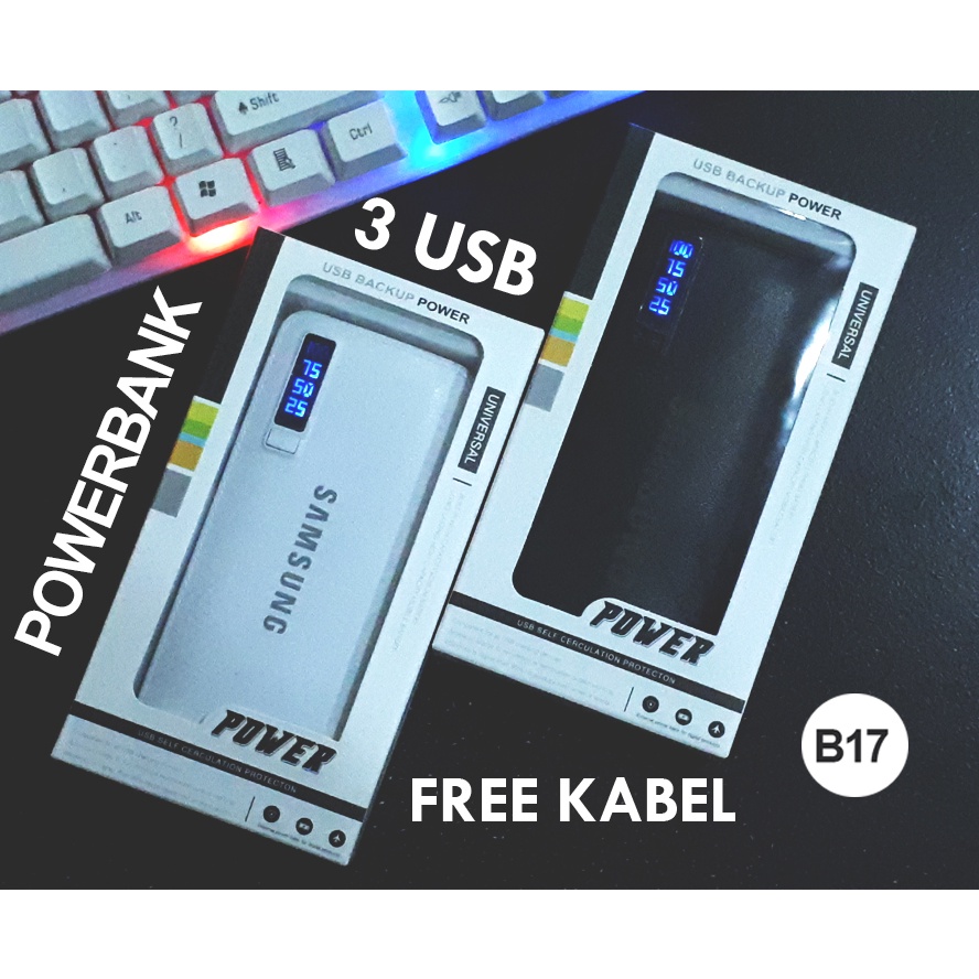 PowerBank Samsung B17 3USB 168000mAh Universal PowerBank