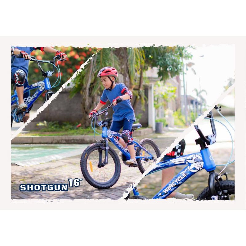 SEPEDA ANAK BMX 16 / 18 INCH WIM CYCLE BIG FOOT DRAGSTER SHOTGUN ASLI SNI MURAH SURABAYA SEPEDA ANAK