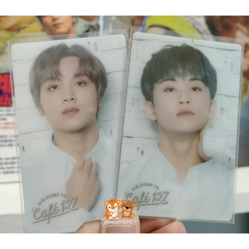 PHOTOCARD CAFE 127 JAPAN RARE MARK HAECHAN JUMATAN PUTIH