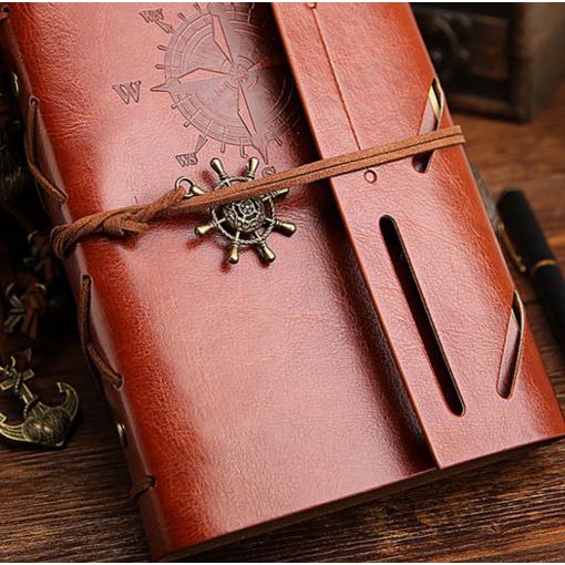 

➱ Buku Catatan Binder Kulit Retro Pirate Tanpa Isi Kertas ♚