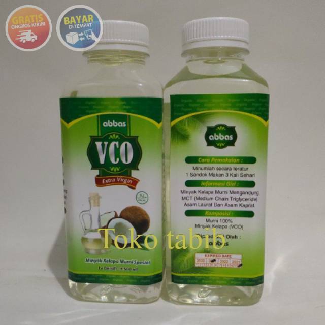 

VCO EXTRA VIRGIN 500 ML_ ABBAS_ VIRGIN COCONUT OIL kelapa murni