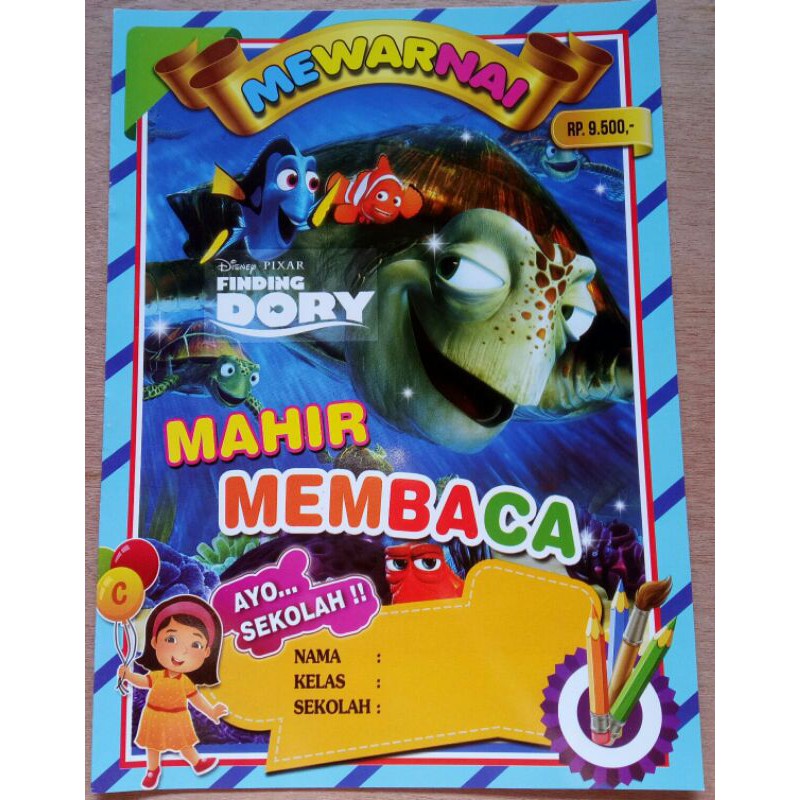 BUKU MEWARNAI ANAK IKAN NEMO/DORY