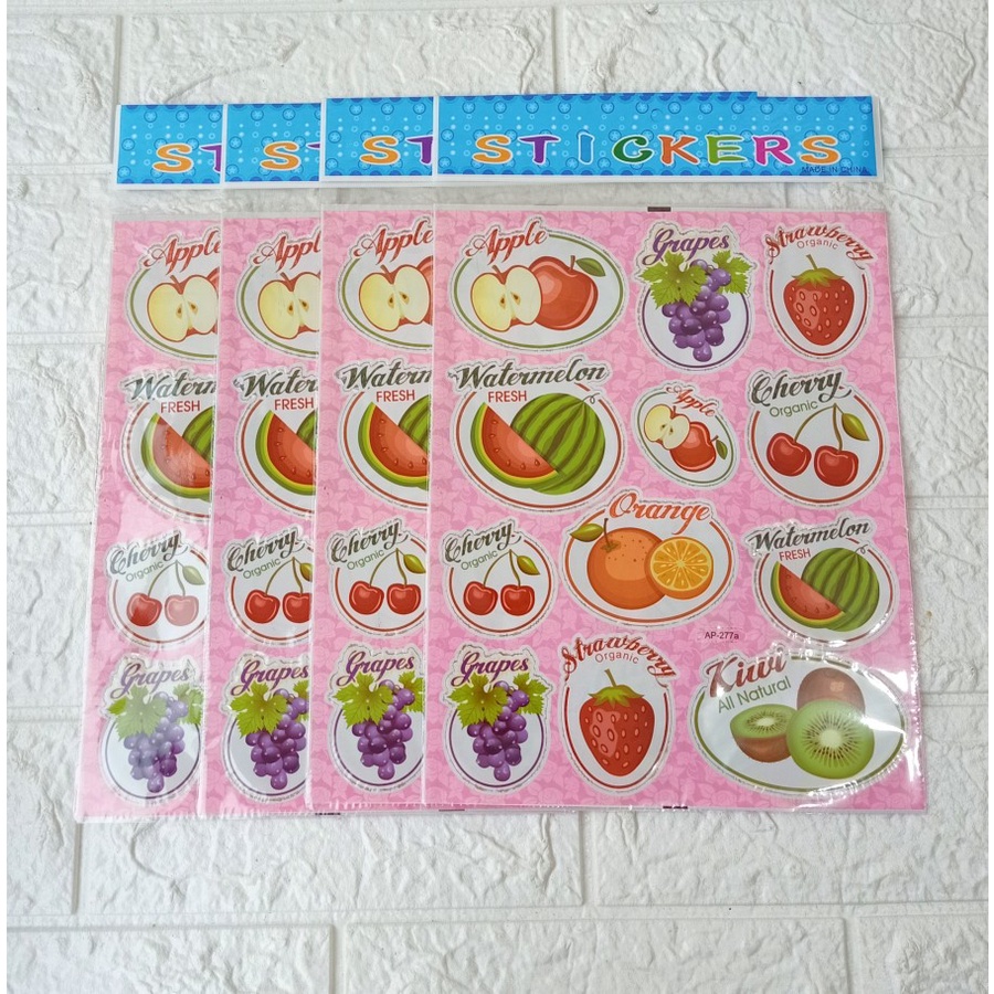 Mainan Stiker Anak BUAH-BUAHAN