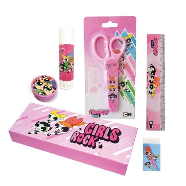 

Powerpuff Girls Stationery Set / Paket Alat Tulis Sekolah Kotak Pensil