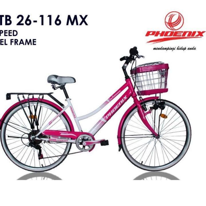 Koleksi Terbaru.. Sepeda Mini PHOENIX 116 MX Keranjang Dewasa CTB 26 Inch