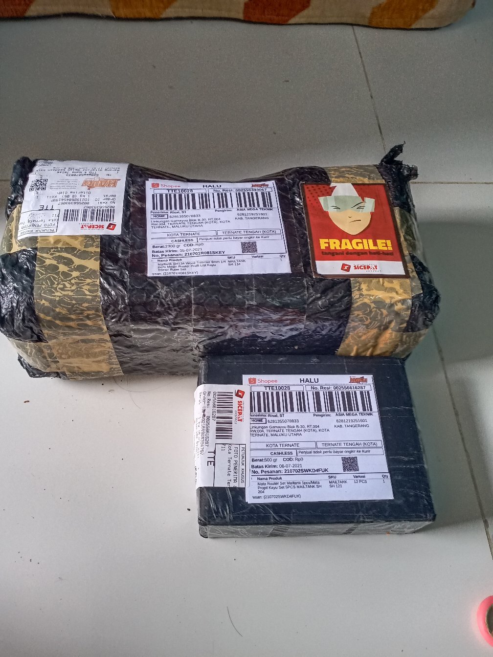 Mailtank Sh134 Wood Trimmer 6mm 1/4 Inchi Mesin Router Profil List Kayu Trimer Ruter Set