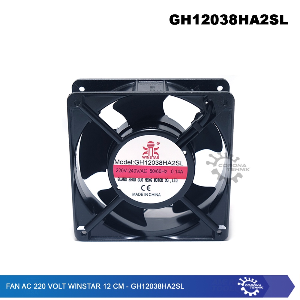 GH12038HA2SL - Fan AC 220 Volt Winstar 12 cm