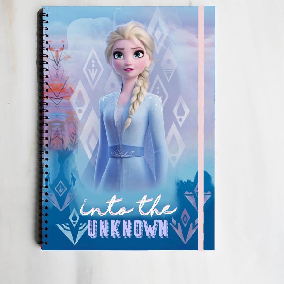 Promo DISNEY FROZEN 2 ELSA ANNA DOUBLE SIDED Notebook A4 A5 School Buku Tulis Catatan Sekolah Shopee Indonesia