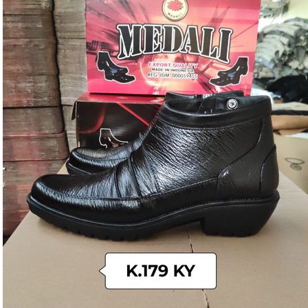 Sepatu kulit pria PDH boots polri TNI security guard PNS sepatu Kerja formal Tampil lebih keren