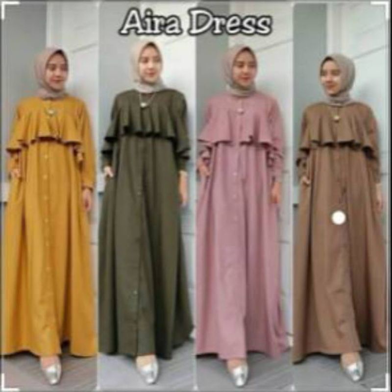 Aira dress pakaian wanita fashion muslim remaja