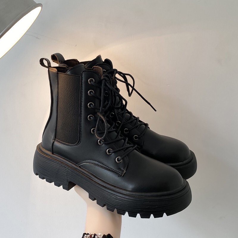 BT60 SEPATU BOOTS IMPORT PRIA WANITA KOREA BTS BRITISH MARTIN INGGRIS VELVET