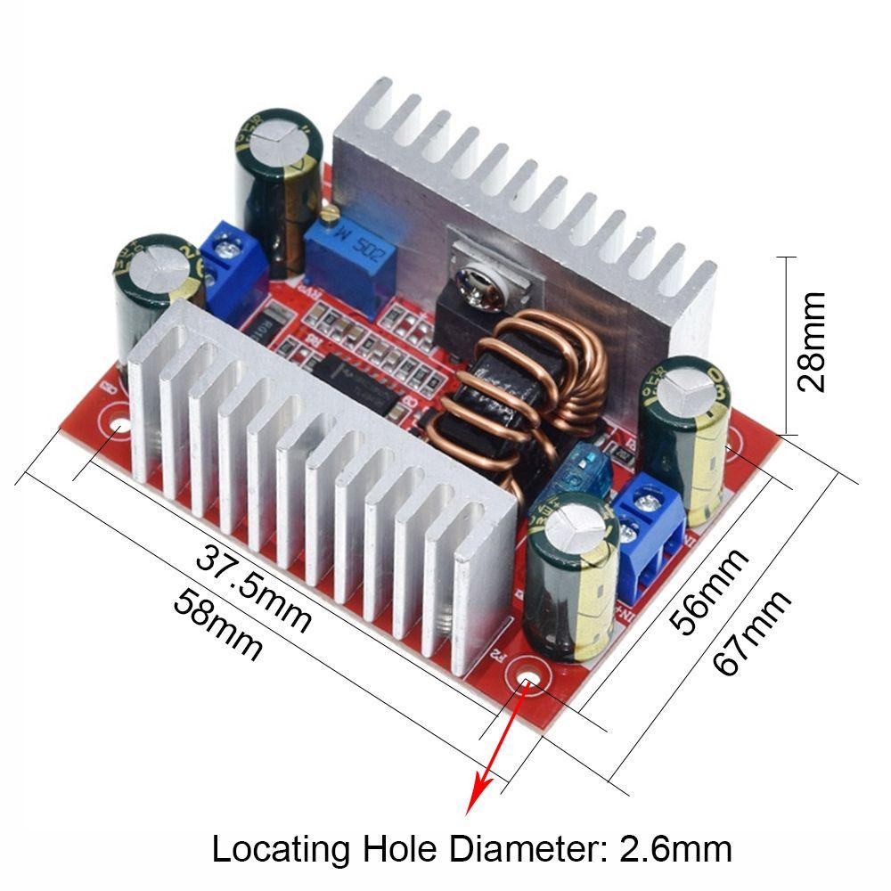 Modul Step Up Atas Non Isolasi 8.5-50V Ke 10-60V Power Supply Arus Konstan DC-DC