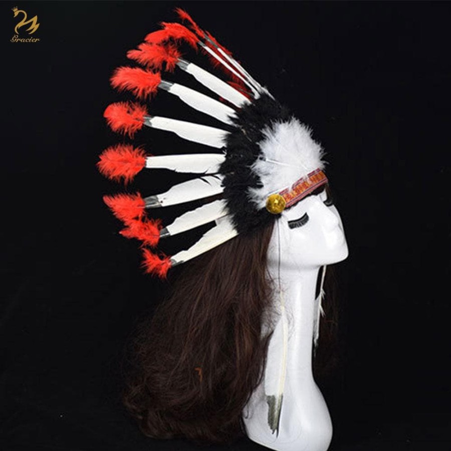 Topi kepala suku indian cherokee chief hat halloween