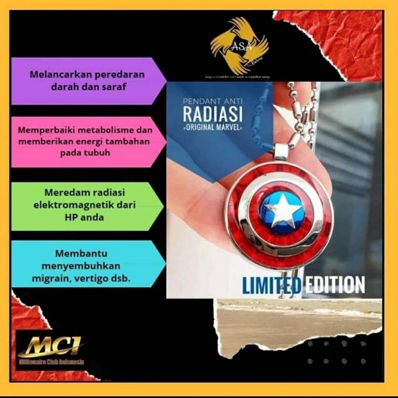 Agen Kalung MCI _ Marvel MCI Asli _ Kalung Marvel MCI _ Distributor Marvel Mci _ Kalung Anti Radiasi