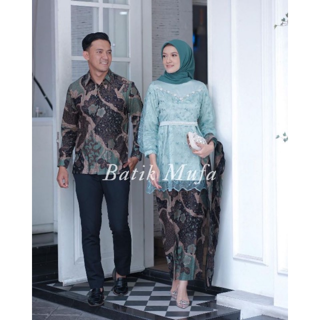 KEBAYA COUPLE ARUNIKA BROWN/BLUE/MINT KEBAYA WISUDA TERBARU KEBAYA TUNANGAN KEBAYA LAMARAN KEBAYA COUPLE KONDANGAN