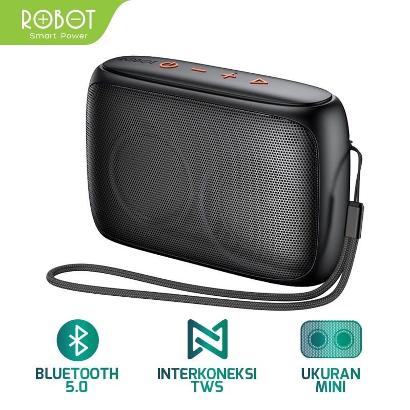 C_   ROBOT Speaker Bluetooth RB110 V5.0 Mini Portable Support Micro SD &amp; USB