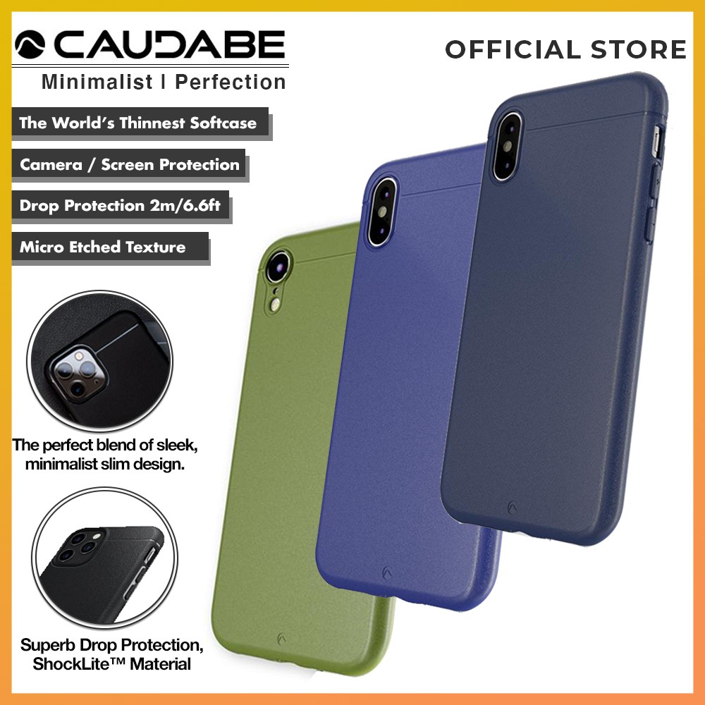 Original Caudabe Sheath Case iPhone Xs Max / Xr / Xs Soft