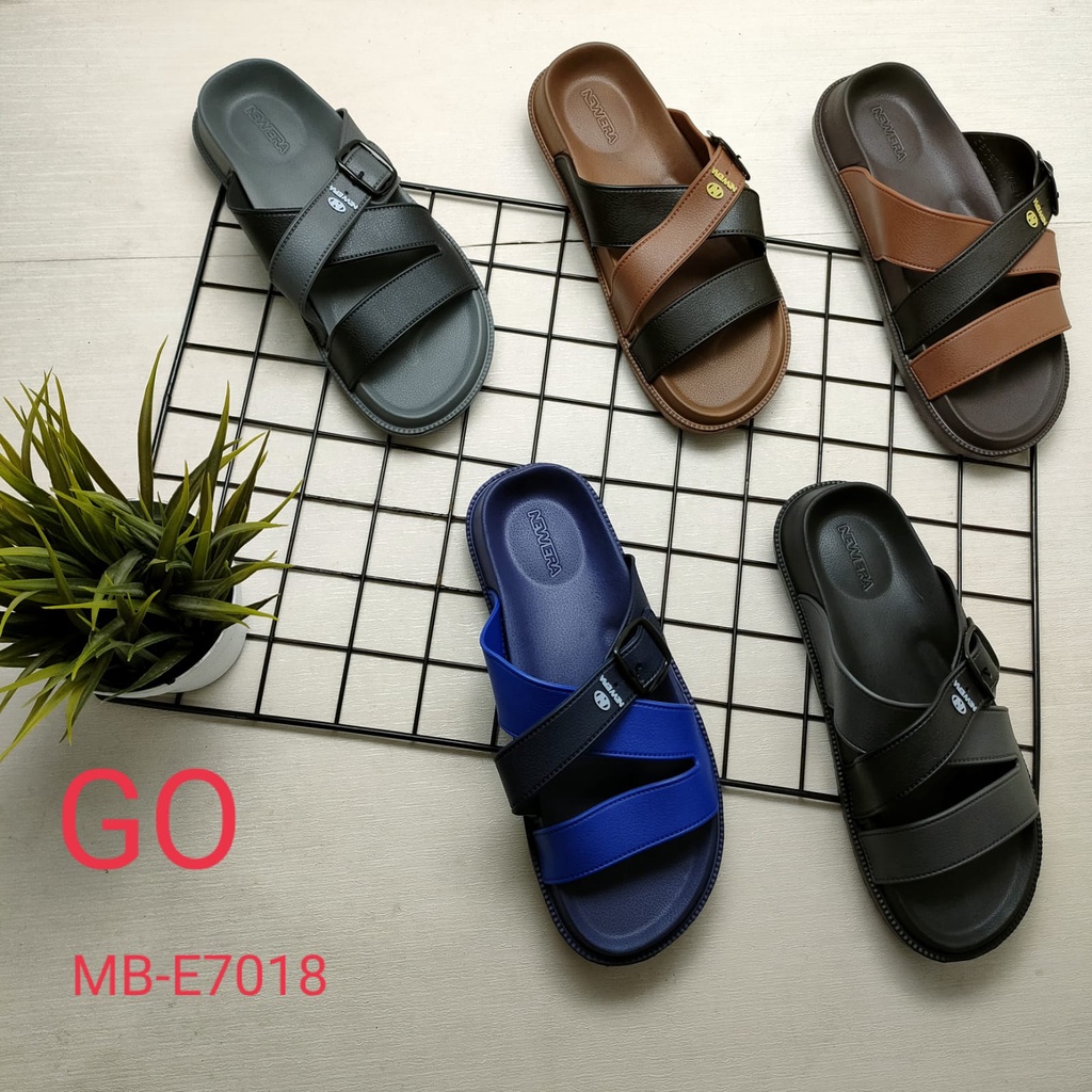 BB NEW ERA MB.E 7018 Sandal Selop Silang Laki Perempuan Original