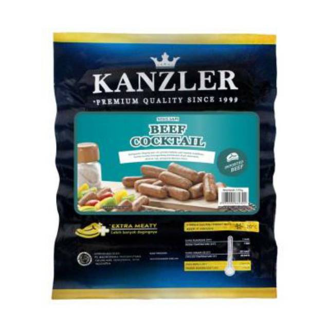 

Kanzler Beef Cocktail Sausage 500gr Sosis Sapi Premium Kanzler