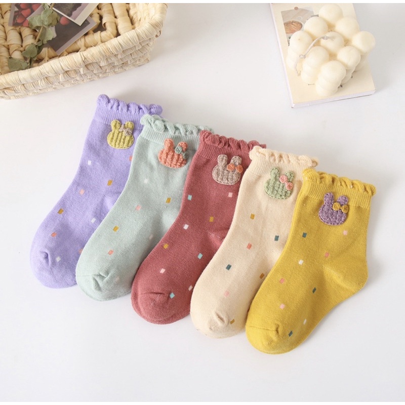 Kaos kaki anak perempuan anak cewek Rabbit Pita / Kids Socks