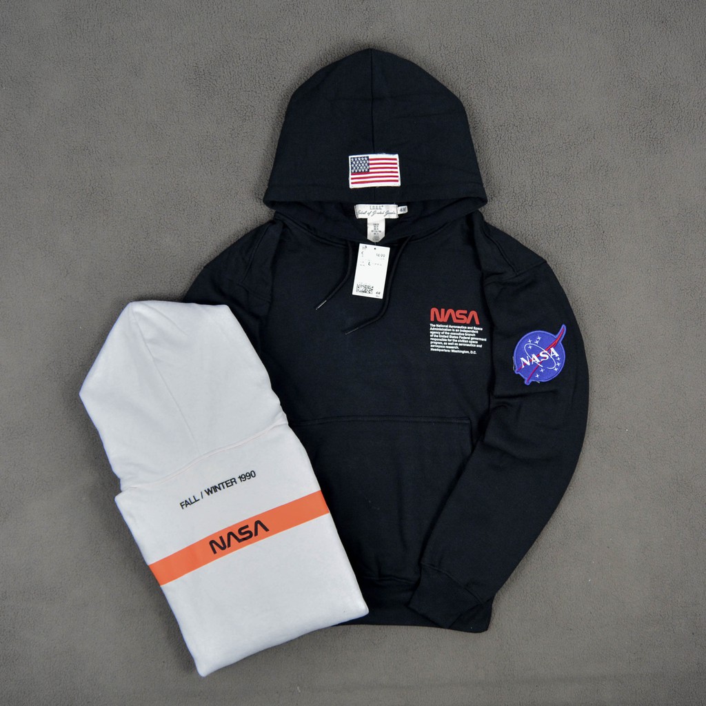 JAKET SWEATER HOODIE NASA H&M FULL TAG | Shopee Indonesia